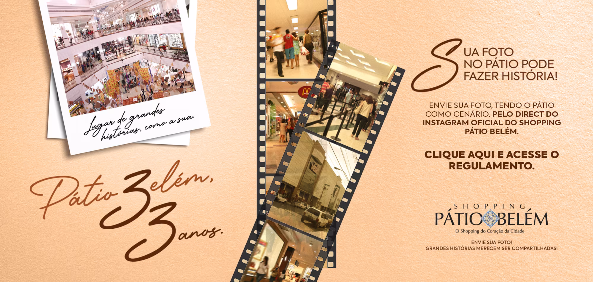 Banner no Shopping Pátio Belém