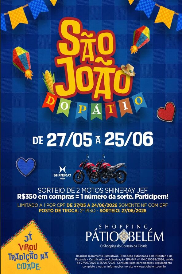 São João do Pátio no Shopping Pátio Belém