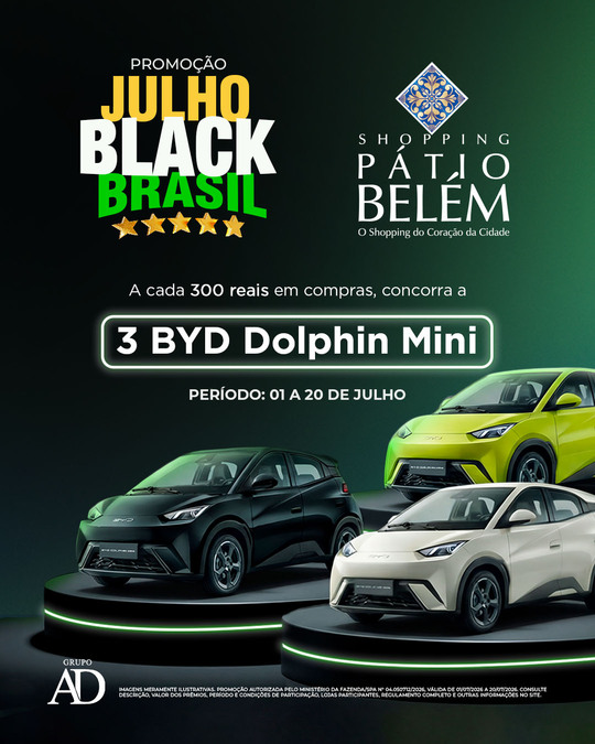 Julho Black Brasil no Shopping Pátio Belém